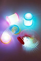 Colorful LED Lit-Up Pastel Ombre Shaded Magic Spring Coil Walking Slinky Toy