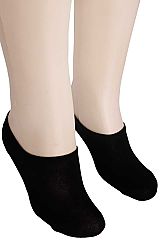 Solid Color No-Show Anti-Slip Low Cut Footie Socks