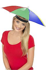 Rainbow Pride Novelty Elastic Sweatband Umbrella Hat