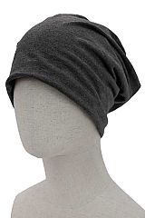 Solid Color Cotton Fleece Lined Slouchy Baggie Beanies