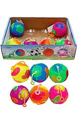 Veggies Spiky Puffer LED Squeaky Bouncy Ball