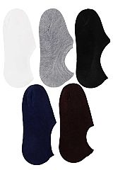 Dark Neutrals No-Show Anti-Slip Low Cut Socks