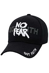 No Fear Got Faith Twill Velcro Back Baseball Cap