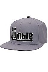 Be Humble Logo Embroidered Six Panel Cotton Snap Back