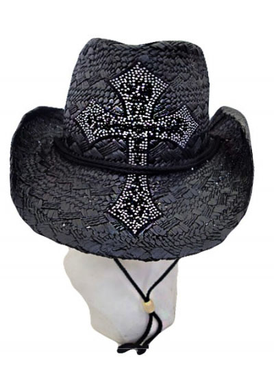 Two tone Cross Big patch Cowboy hat