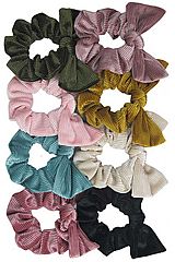 Velvety Corduroy Bow Knotted Hair Tie Scrunchies