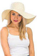 Thin Light-Weight Floppy Straw Beach Sun Hat