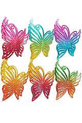 Ombre Maxi Butterfly Glossy Translucent Hair Claw