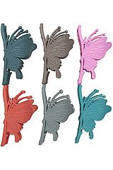 Butterfly On Branch Matte Solid Clip Y2K Hair Claw