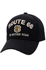 Route 66 Emblem The Mother Road Logo Baseball Cap