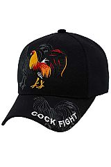 Rooster Cockfighting Acrylic Baseball Cap