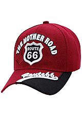 Route 66 The Mother Road Arc Logo Baseball Cap