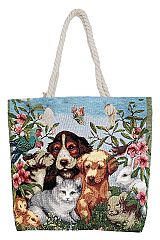 Forest Animal Friends TaForest Animal Friends Tapestry Canvas Totepestry Canvas Tote
