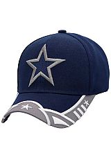 Hollow Dallas Star Curved Bill Twill Baseball Cap
