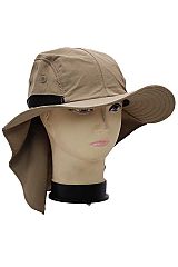 Solid Boonie Neck Cover Fisherman Hat