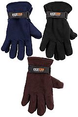 Dark Neutrals Soft Fleece Snow Ski Gloves