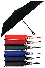 Khaki Outline Auto Open Fold Compact Umbrella