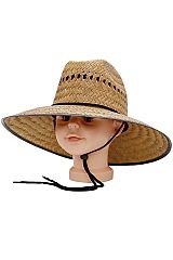 Kids Cattleman Natural Straw Outdoor Lifeguard Hat