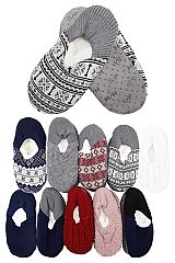 Cable Knitted Lounge Indoor Sock Slippers