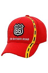 Route 66 Road Lane Baseball Cap