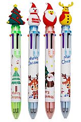 Merry Christmas 6-in-1 Multicolor Ballpoint Pen