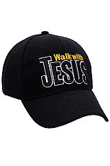 Walk With Jesus Logo Velcro Back Baseball Cap