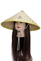 Adults Bamboo Coolie Hat with Head Frames