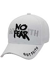No Fear Got Faith Twill Velcro Back Baseball Cap