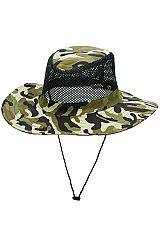 Camouflage Mesh Fisherman Boonie Bucket Hat