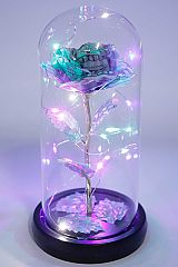 Money Rose Glass Dome LED Light Stand Lamp